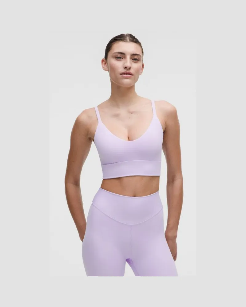 LULULEMON Focuser BH mit U-Ausschnitt Leichter Halt für C/D-Cups für Frauen – Größe in Lavender Frost Lavender