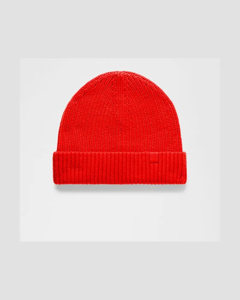 LULULEMON Enganliegende Rippstrickmütze aus Wollgemisch in Hot Heat Hot
