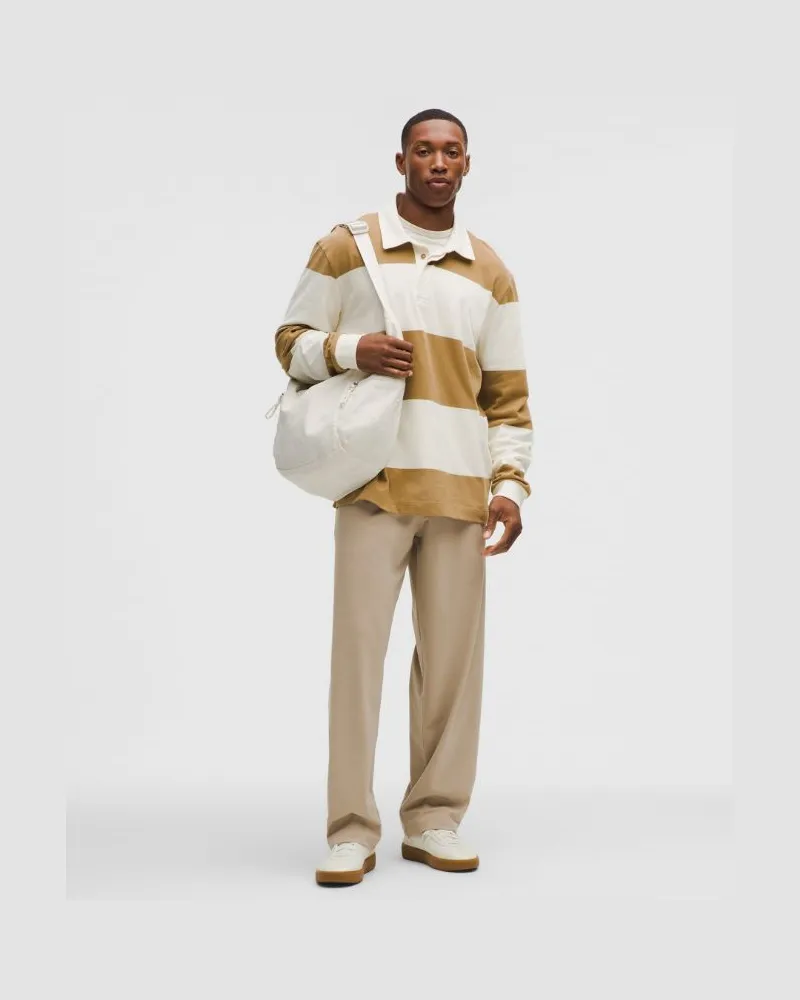 LULULEMON Daydrift Faltenhose im Relaxed Fit Normale Länge für Männer – Khaki – Größe Wacky