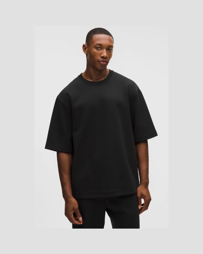 LULULEMON Grand Standard Kurzarmshirt mit Rundhalsausschnitt für Männer – Größe in Schwarz Schwarz