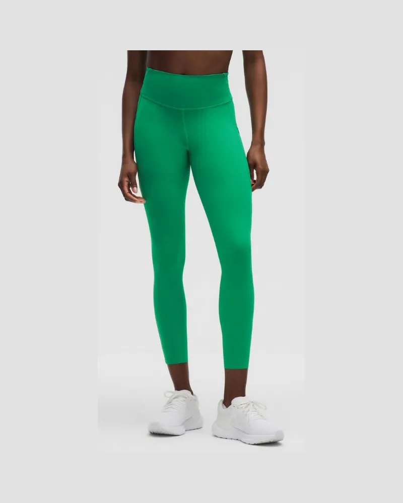 LULULEMON Fast and Free Leggings mit hohem Bund 5 Taschen für Frauen – 64 cm – Größe in Raceway Green Raceway