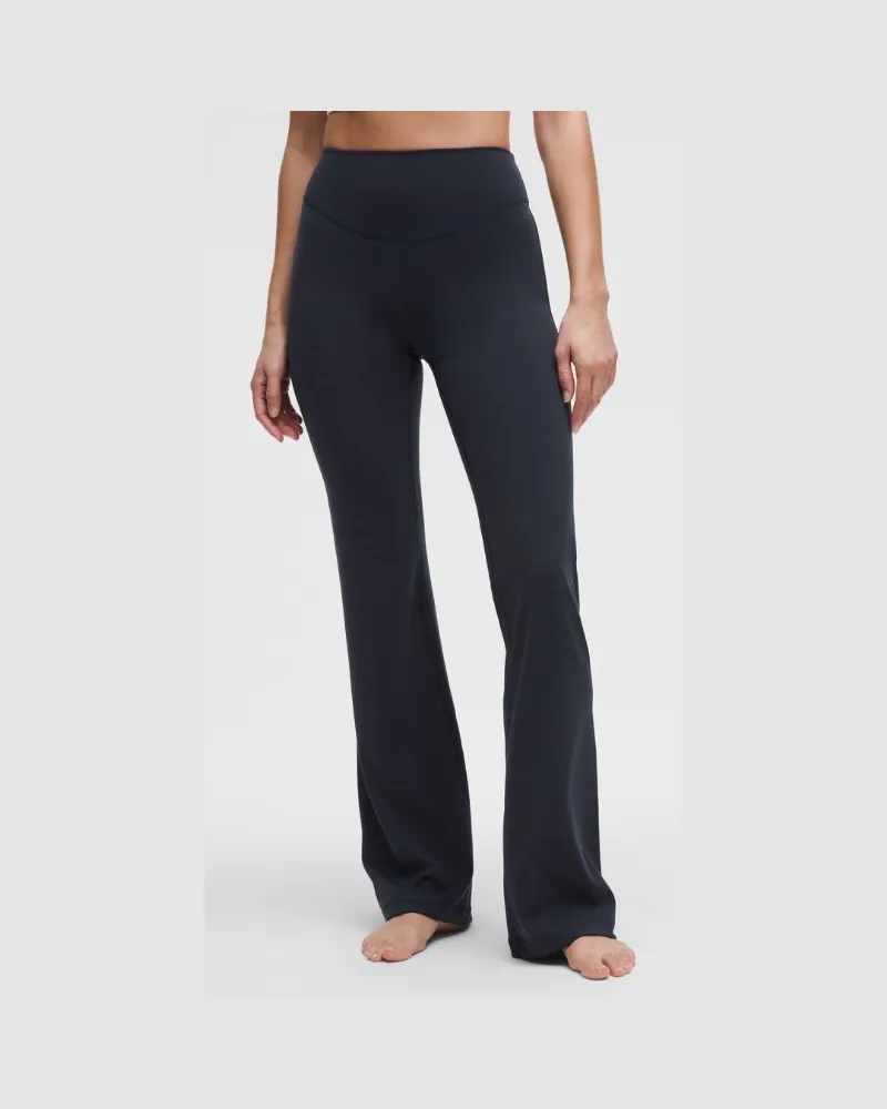 LULULEMON Wunder Under SmoothCover Hose mit ausgestelltem Bein und hohem Bund für Frauen – 86 cm – Größe in True Navy True