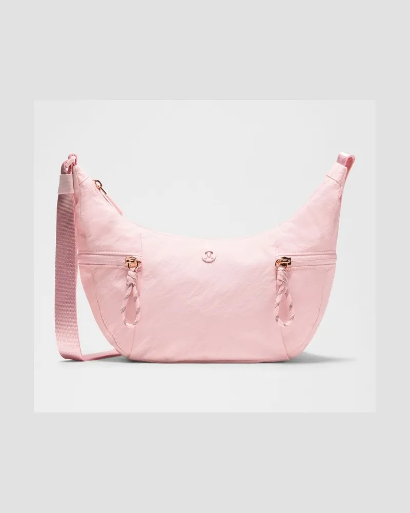 LULULEMON Kleine, Lässige Umhängetasche Größe in Pink Pearl Pink