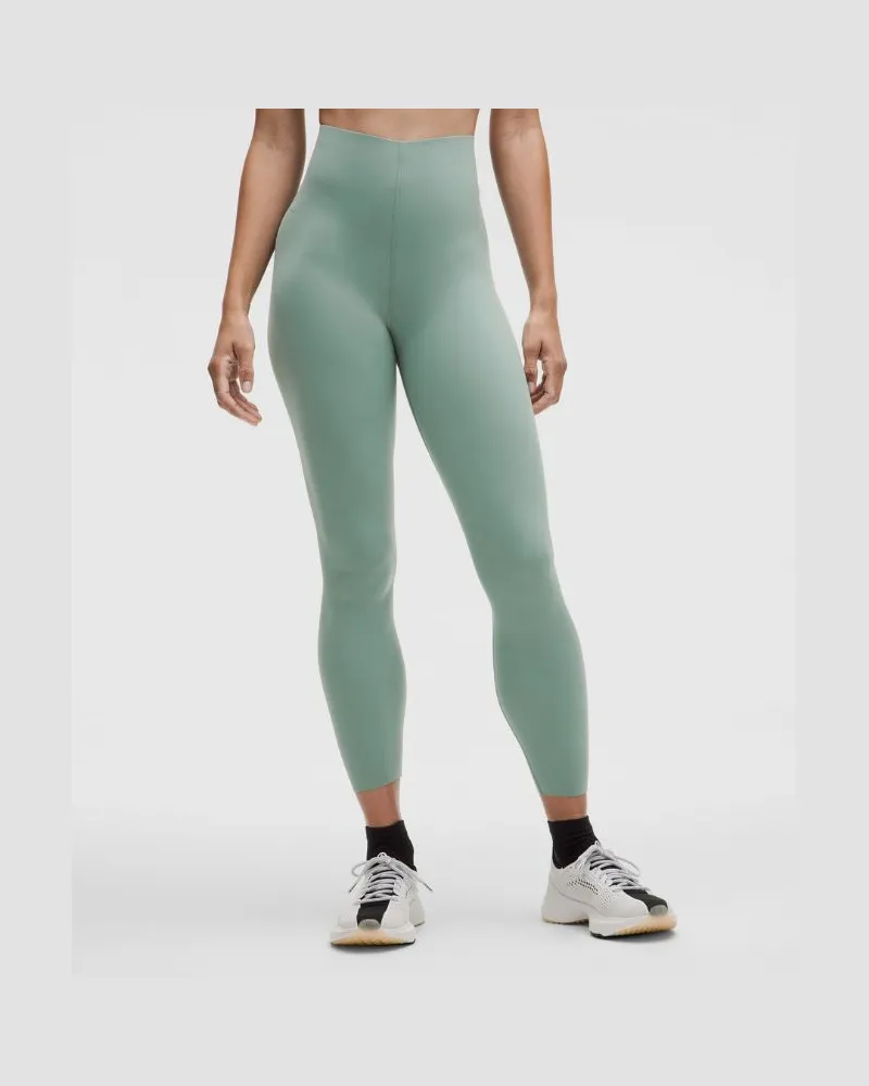 LULULEMON Glow Up Leggings mit hohem Bund für Frauen – 64 cm – Größe in Crater Blue Crater