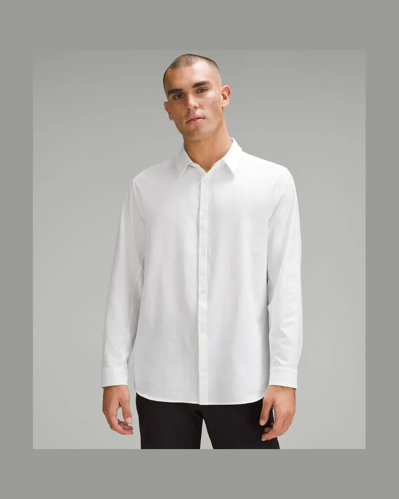 LULULEMON New Venture Langarmshirt im Classic Fit für Männer – Größe in White White