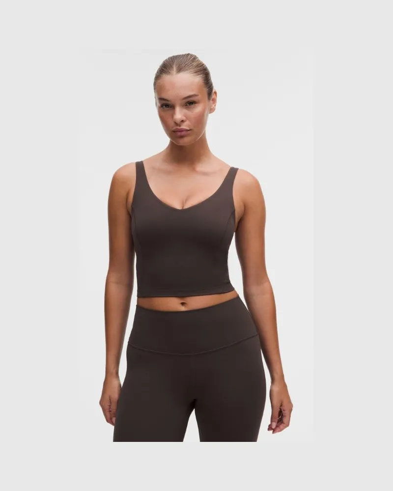 LULULEMON Align Tanktop Leichter Halt C/D-Cups für Frauen – Größe in Mahogany Muse Mahogany