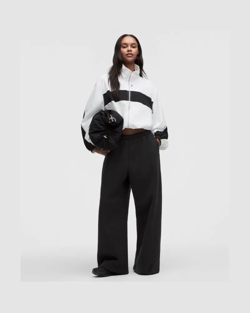 LULULEMON Steady State Hose mit weitem Bein aus SuperLoft im Oversized Fit für Frauen – Größe in Schwarz Schwarz
