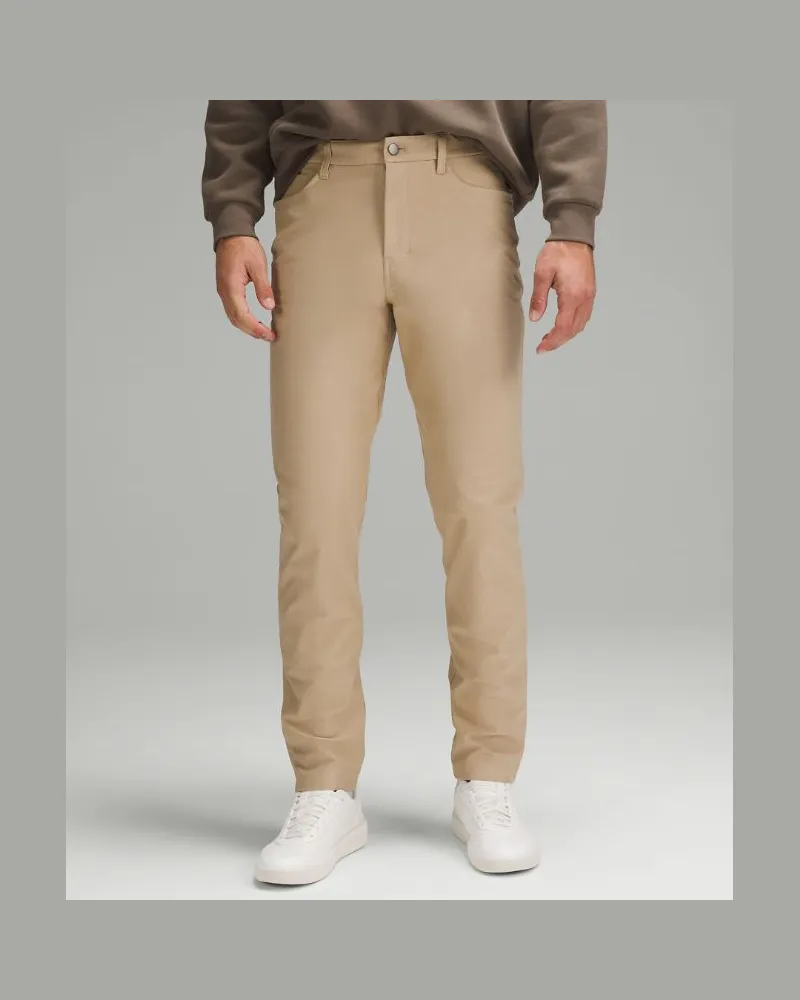 LULULEMON ABC Hose im Classic Fit mit 5 Taschen Utilitech für Männer – 86 cm – Khaki – Größe Trench