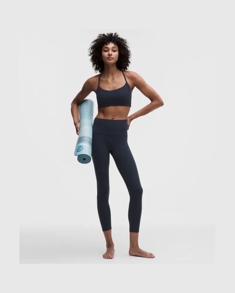 LULULEMON Align No Line Hose mit hohem Bund und Taschen für Frauen – 64 cm – Größe in True Navy True
