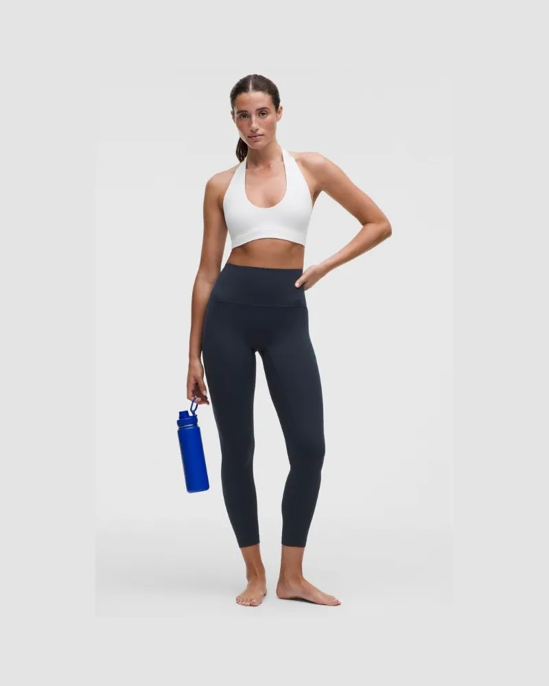 LULULEMON Align No Line Hose mit hohem Bund und Taschen für Frauen – 64 cm – Größe in True Navy True