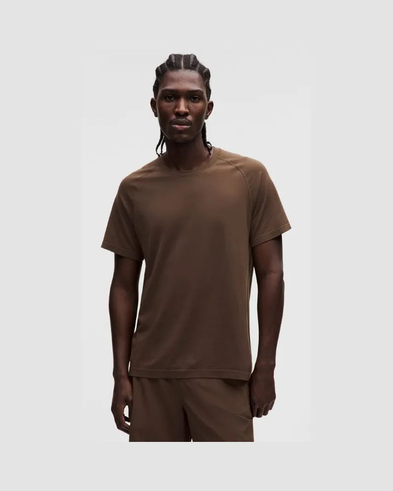 LULULEMON Metal Vent Tech T-Shirt für Männer – Größe in Walnut Crunch Walnut