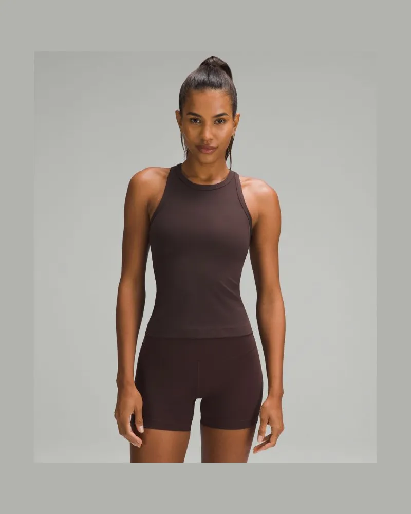 LULULEMON Align Racerback-Tanktop in Taillenlänge für Frauen – Größe in Espresso Espresso