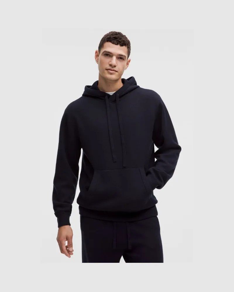 LULULEMON Merino Wool Pullover Hoodie für Männer – Größe in Midnight Navy Midnight
