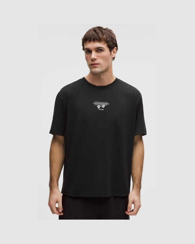 LULULEMON EasySet Train Short-Sleeve Shirt Graphic für Männer – Größe in Black Black