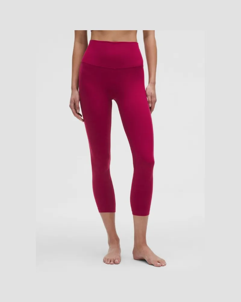 LULULEMON Align Crop Leggings mit hohem Bund für Frauen – 58 cm – Größe in Magenta Smoke Magenta