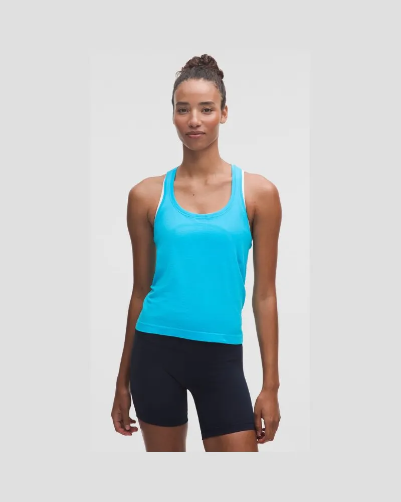 LULULEMON Swiftly Tech Tanktop mit Racerback 2.0 Taillenlänge für Frauen – Größe in Fresco Blue Tone Fresco