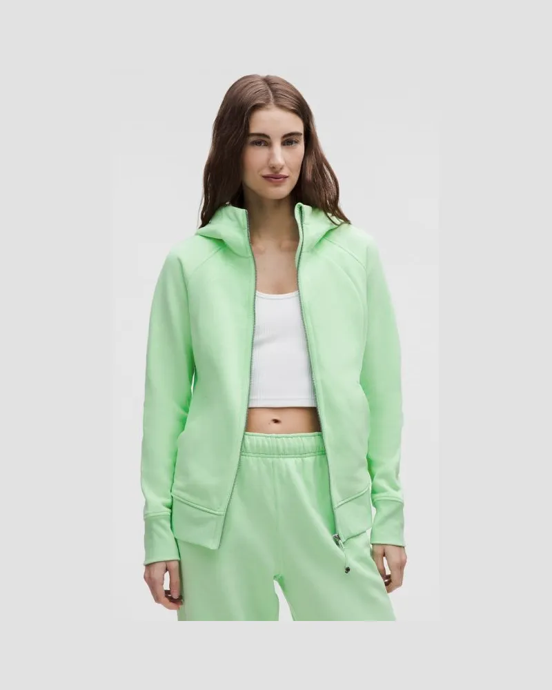 LULULEMON Scuba-Hoodie mit durchgehendem Reißverschluss für Frauen – Größe in Citra Lime Citra