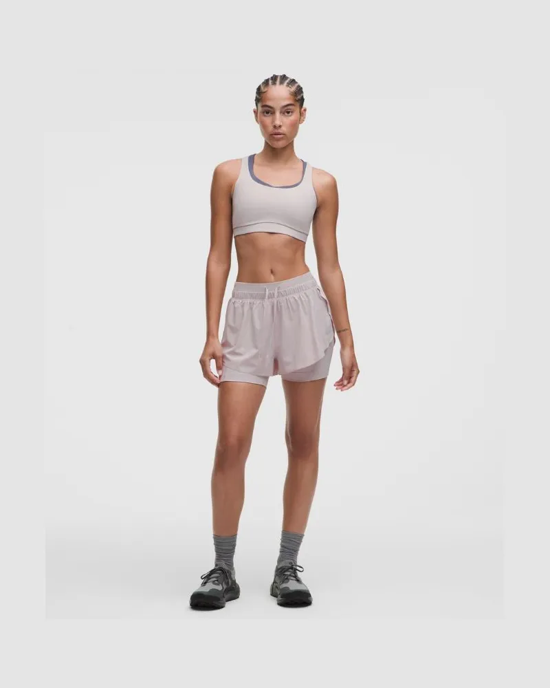 LULULEMON Swift Speed-2-in-1-Shorts für Frauen – 6 cm – Größe in Icy Taupe Icy