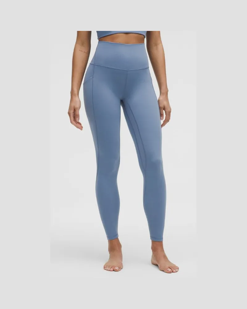 LULULEMON Align Hose mit hohem Bund und Taschen für Frauen – 71 cm – Größe in Washed Denim Washed