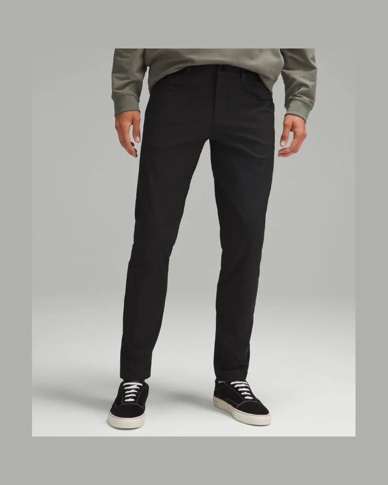 LULULEMON ABC Hose im Slim Fit mit 5 Taschen Warpstreme für Männer – 86 cm – Größe in Black Black