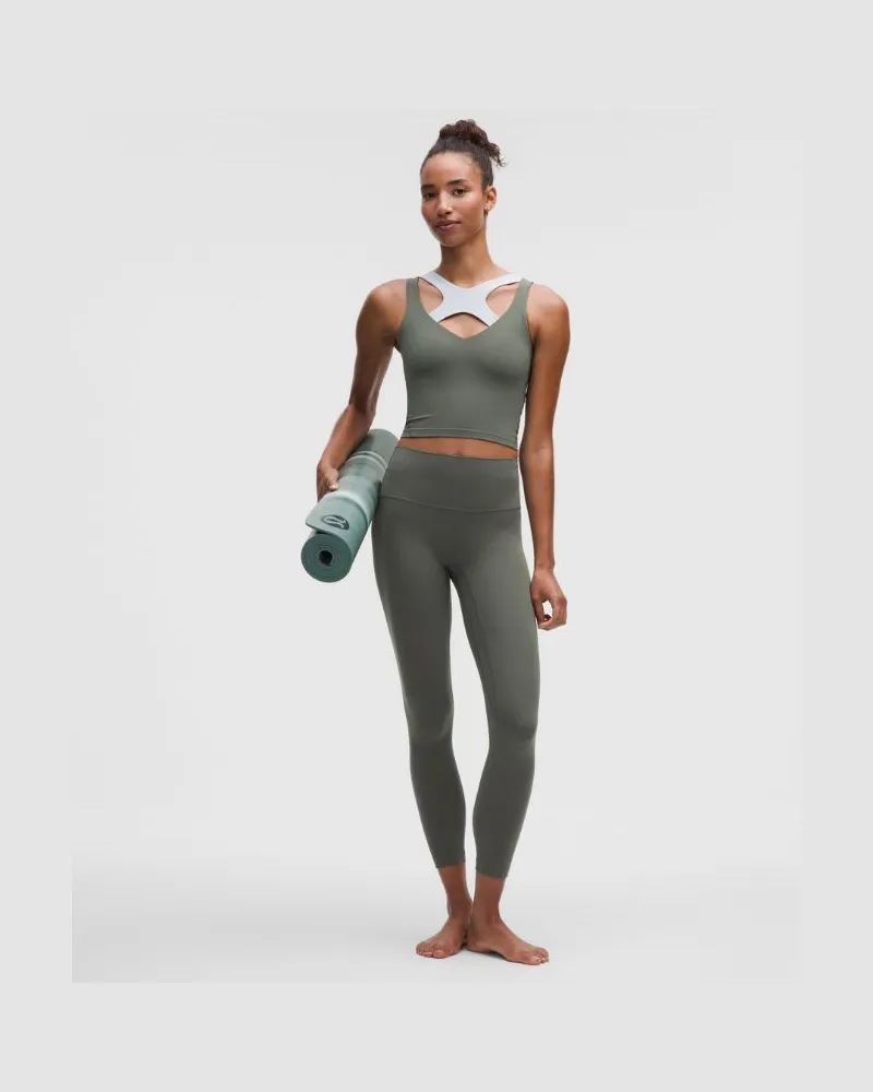 LULULEMON Align No Line Hose mit hohem Bund für Frauen – 64 cm – Größe in Palm Deco Palm