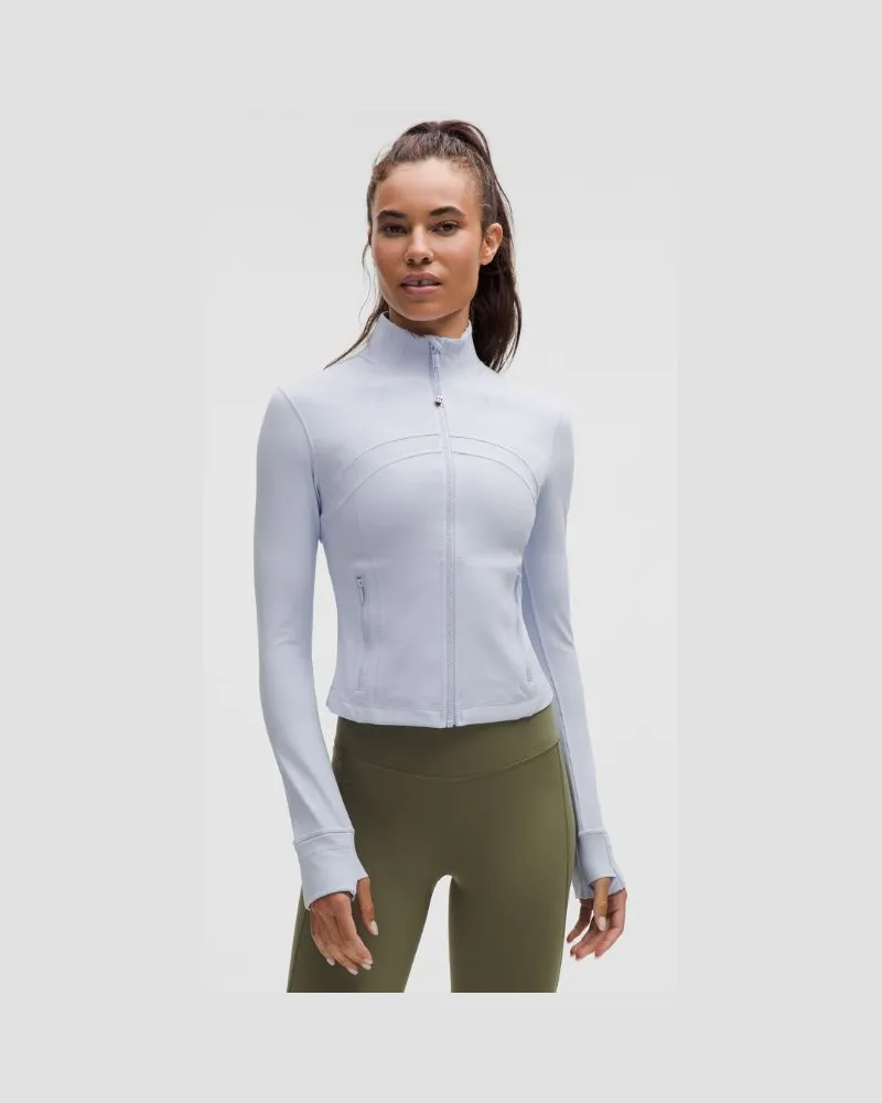 LULULEMON Define Crop-Jacke Nulu für Frauen – Größe in Serene Blue Serene