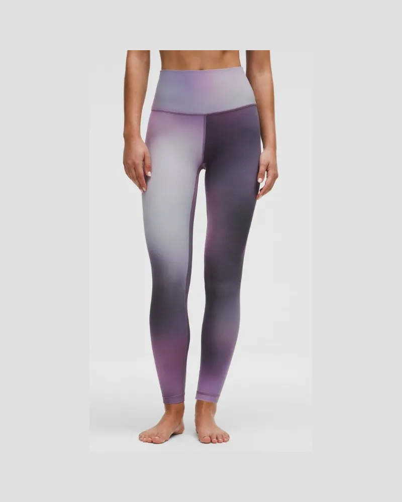 LULULEMON Align Hose mit hohem Bund für Frauen – 63,5 cm – Größe in Aurora Haze Purple Multi Aurora