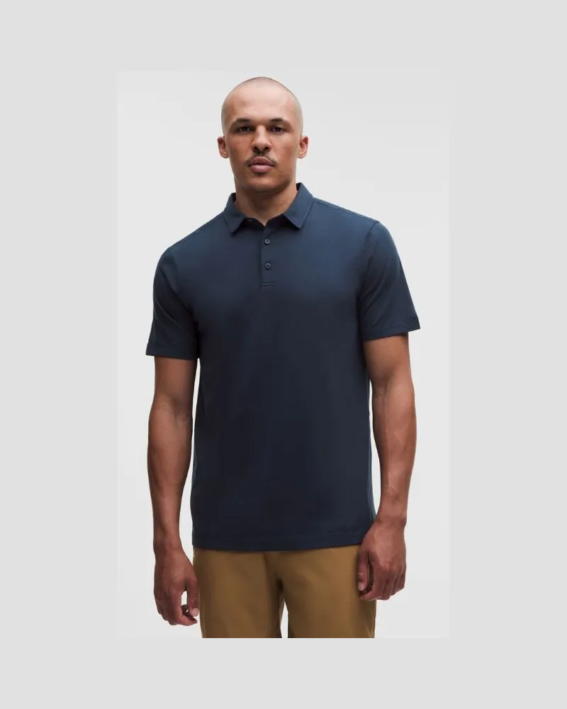 LULULEMON Evolution Kurzarm-Poloshirt für Männer – Größe in True Navy True