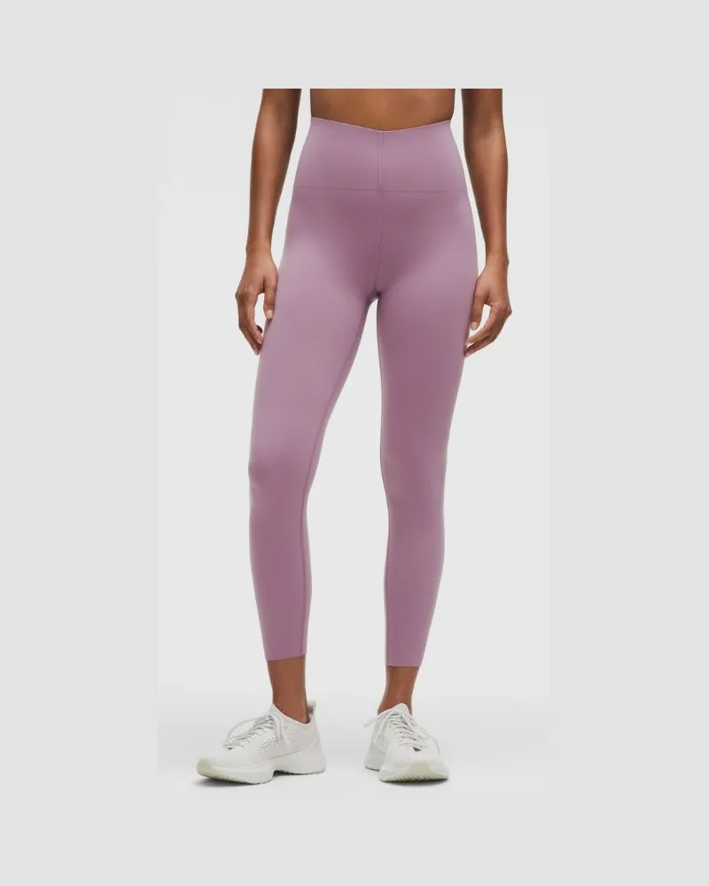 LULULEMON Glow Up Leggings mit hohem Bund für Frauen – 64 cm – Größe in Lavender Lux Lavender