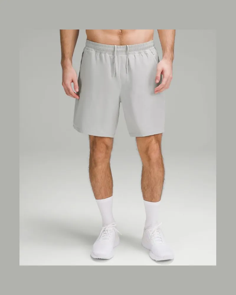 LULULEMON Pace Breaker Shorts mit Liner für Männer – 18 cm – Größe in Seal Grey Seal