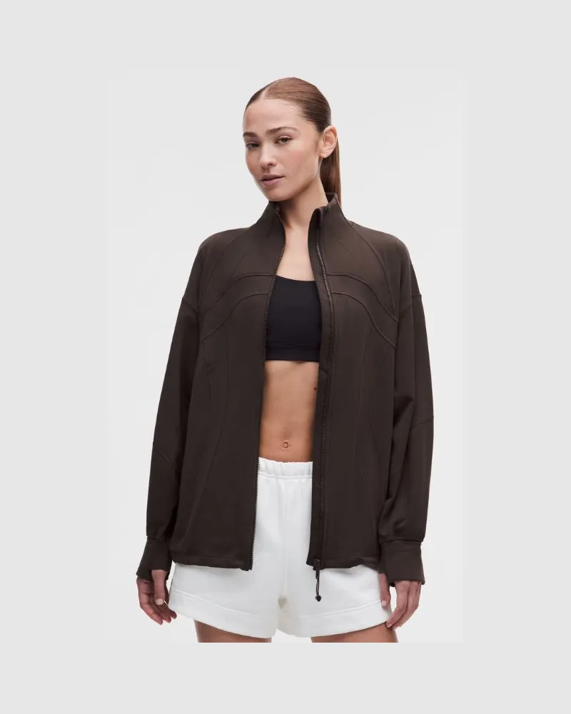 LULULEMON Define Oversized-Jacke Luon für Frauen – Größe in Mahogany Muse Mahogany