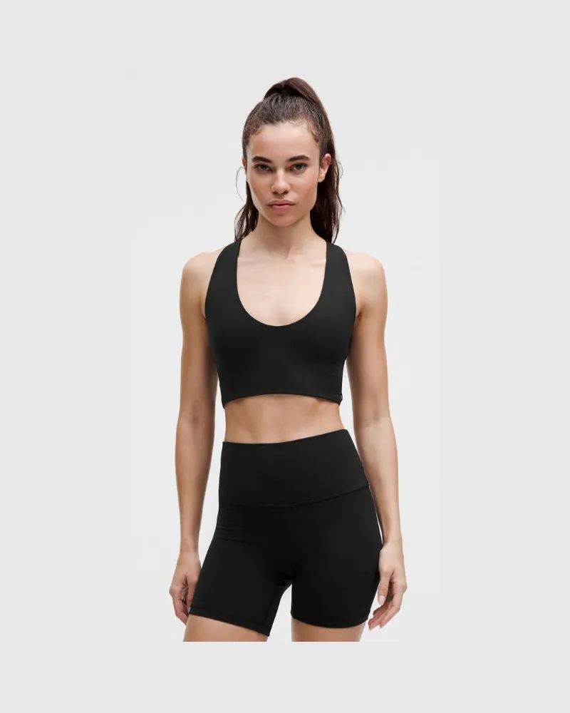 LULULEMON Bend This BH mit U-Ausschnitt und überkreuzten Trägern Leichter Halt A–C-Cups für Frauen – Größe in Black Black