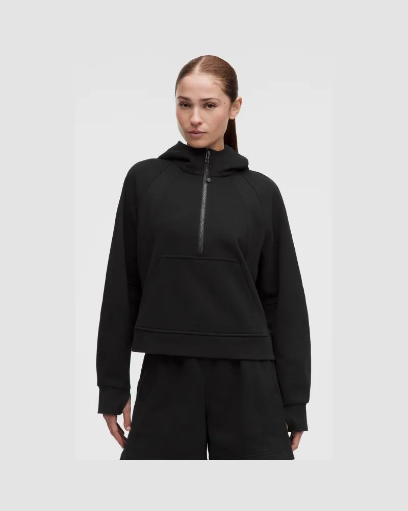 LULULEMON Scuba-Hoodie mit kurzem Reißverschluss, Evolve für Frauen – Größe in Schwarz Schwarz