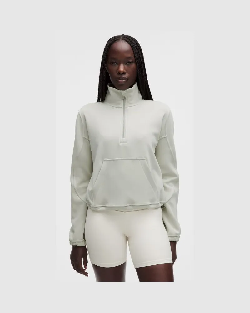 LULULEMON Gebürstetes Top aus Softstreme mit halblangem Reißverschluss für Frauen – Größe in Meadow Haze Meadow