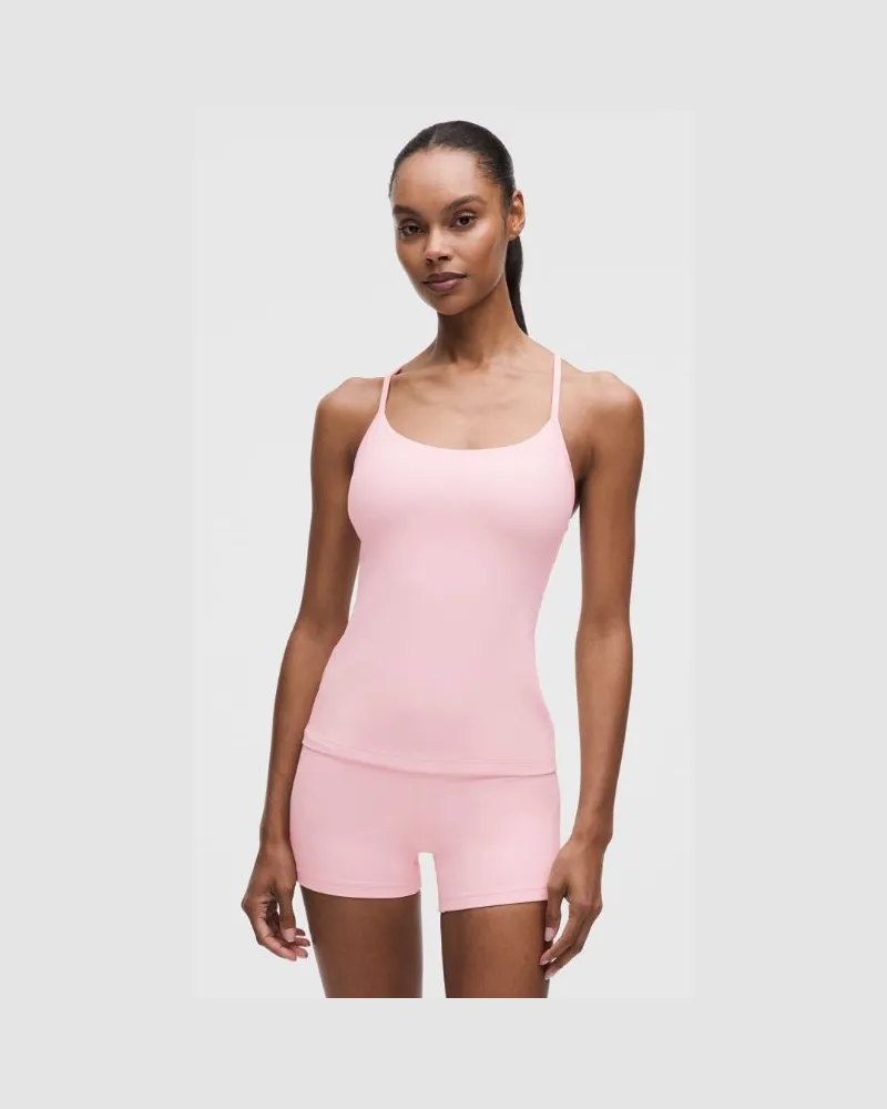 LULULEMON Flow Y Tanktop Leichter Halt für B/C-Cups für Frauen – Größe in Pink Pearl Pink