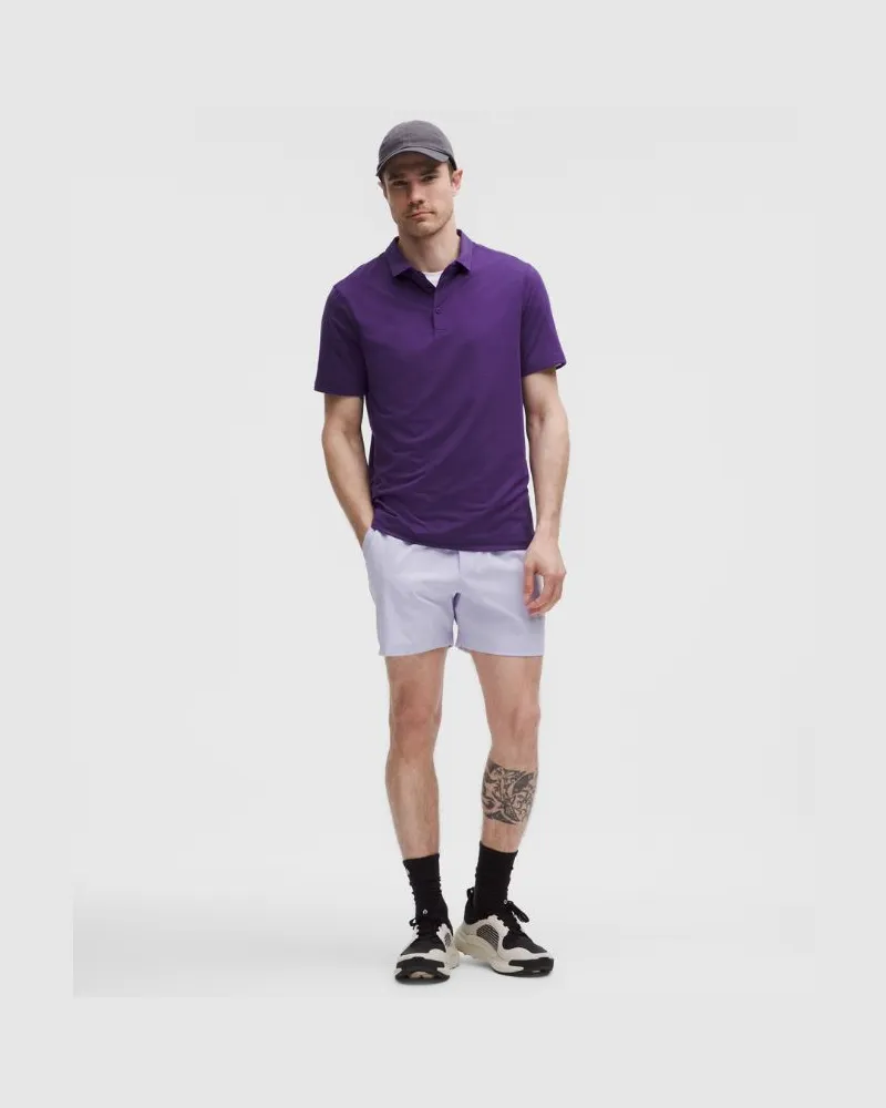 LULULEMON Evolution Kurzarm-Poloshirt für Männer – Größe in True Purple True