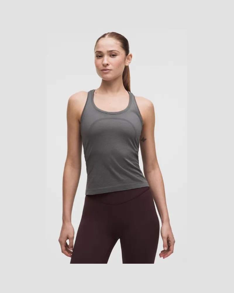 LULULEMON Swiftly Tech Tanktop mit Racerback 2.0 Taillenlänge für Frauen – Größe in Spruce Shadow Spruce