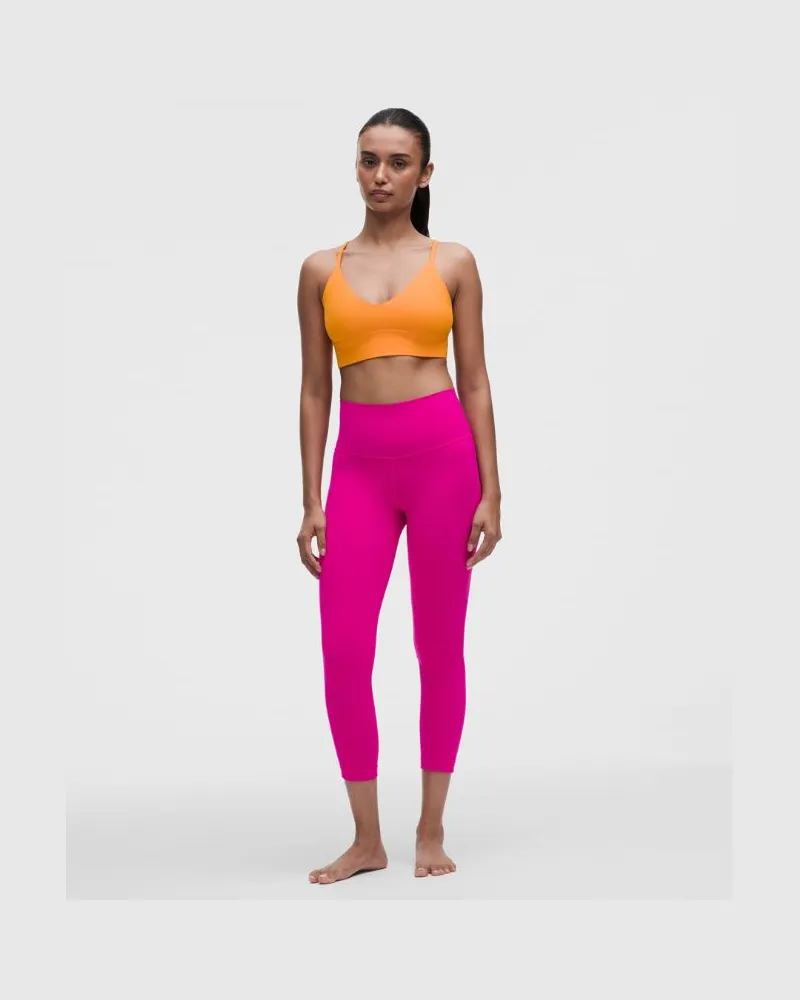 LULULEMON Align Crop Leggings mit hohem Bund für Frauen – 58 cm – Größe in Pink Flare Pink