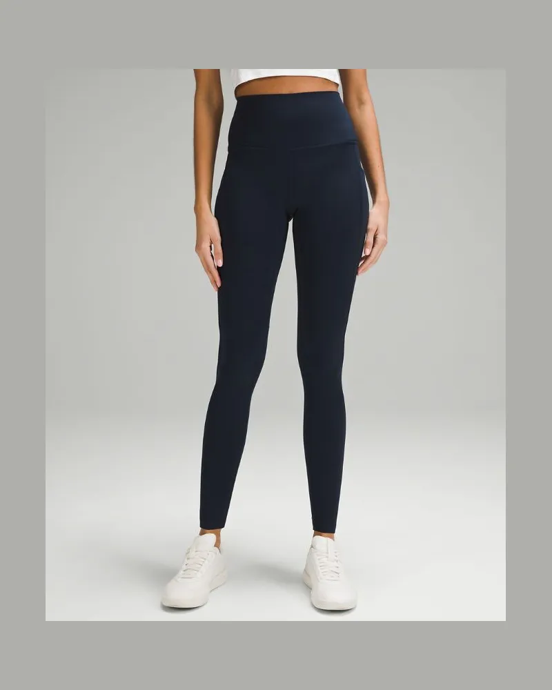 LULULEMON Align Hose mit hohem Bund und Taschen für Frauen – 79 cm – Größe in True Navy True