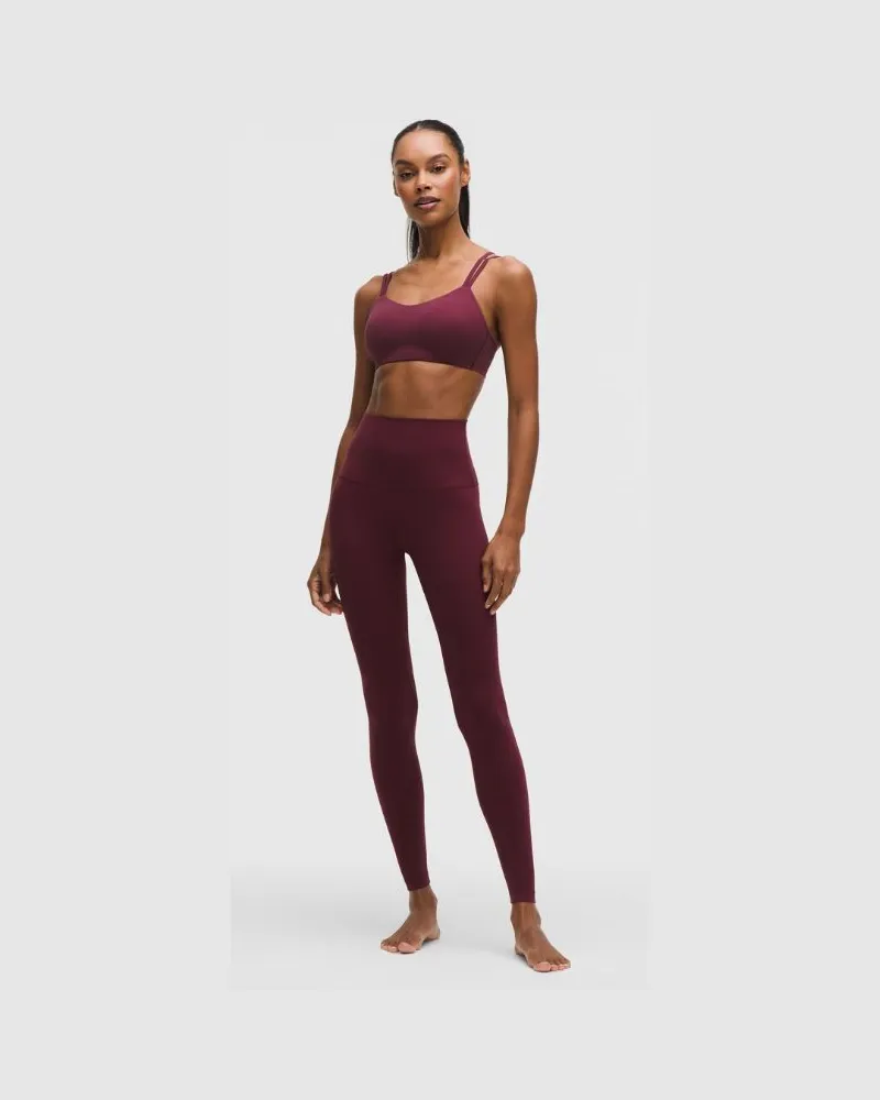 LULULEMON Align Leggings mit superhohem Bund für Frauen – 71 cm – Größe in Burgundy Bay Burgundy