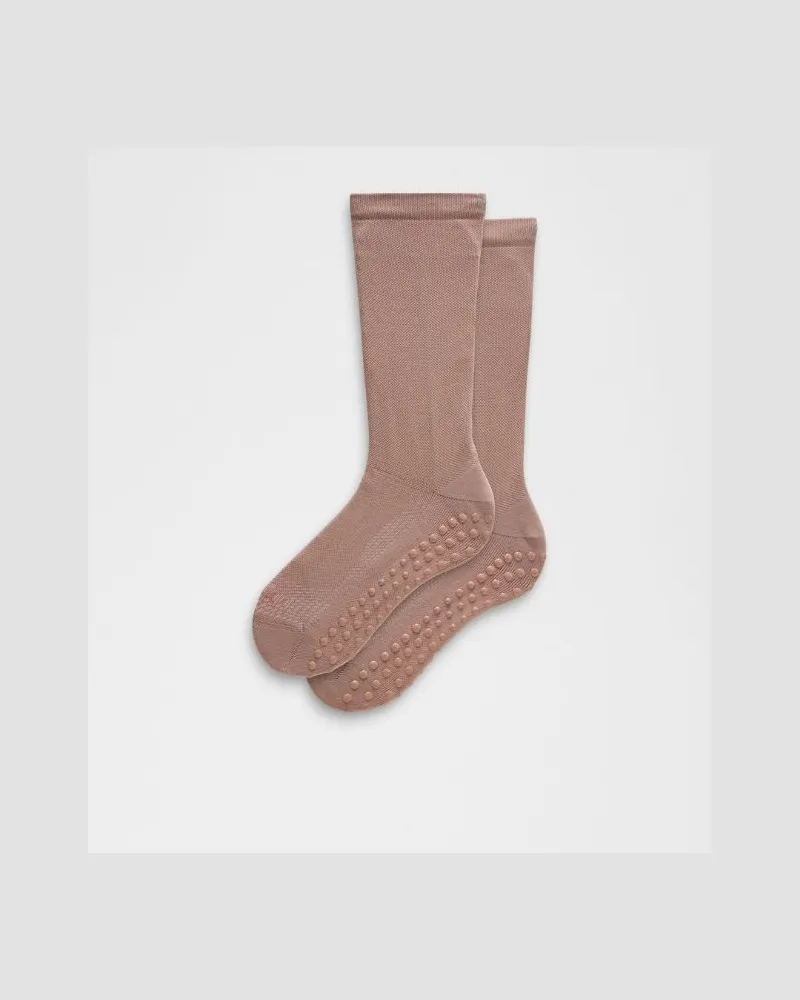 LULULEMON Find Your Balance Unisex Crew-Socken mit Noppen – Größe in Twilight Rose Twilight