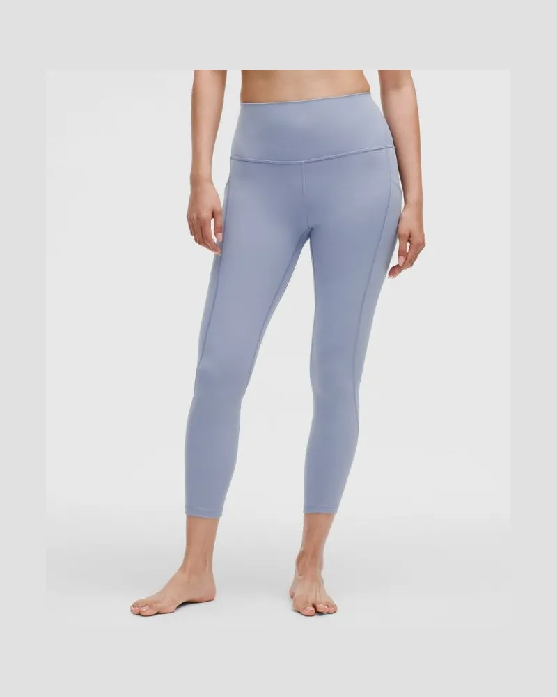 LULULEMON Align Hose mit hohem Bund und Taschen für Frauen – 64 cm – Größe in Blue Willow Blue
