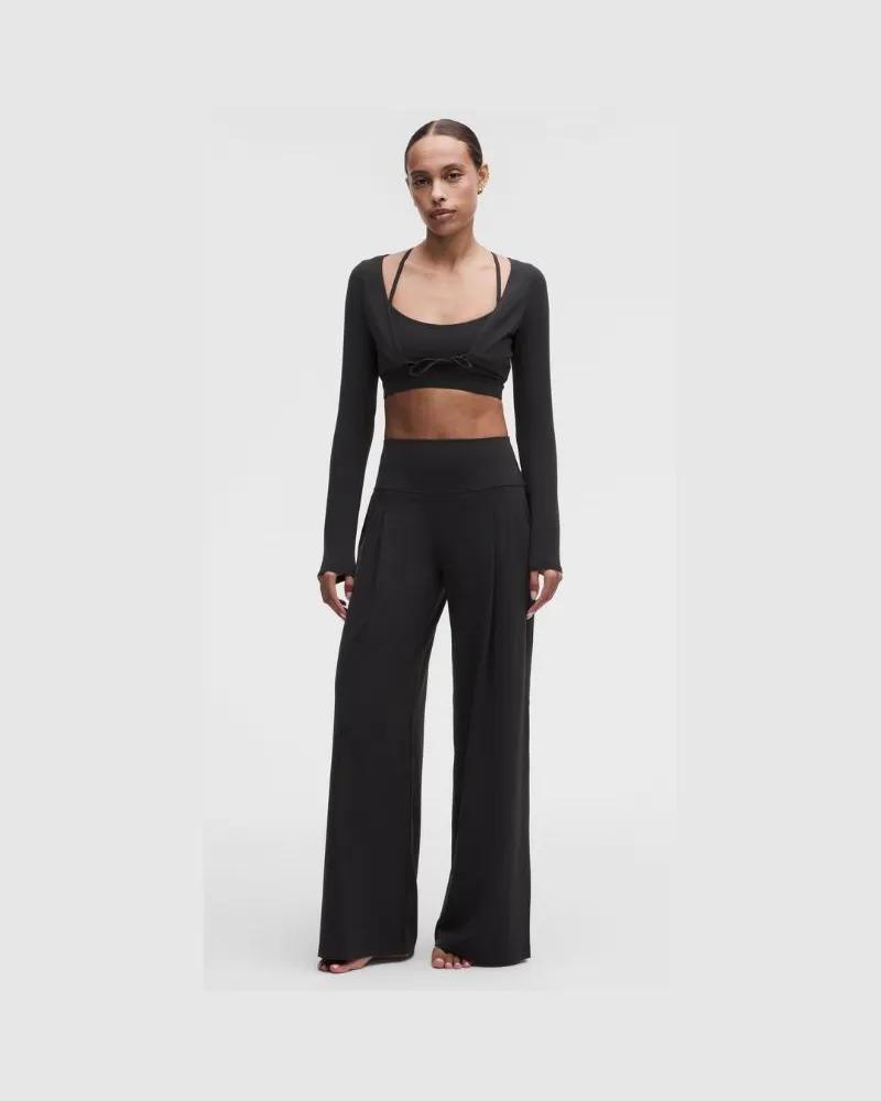 LULULEMON Align Palazzo-Hose Normale Länge für Frauen – Größe in Black Black