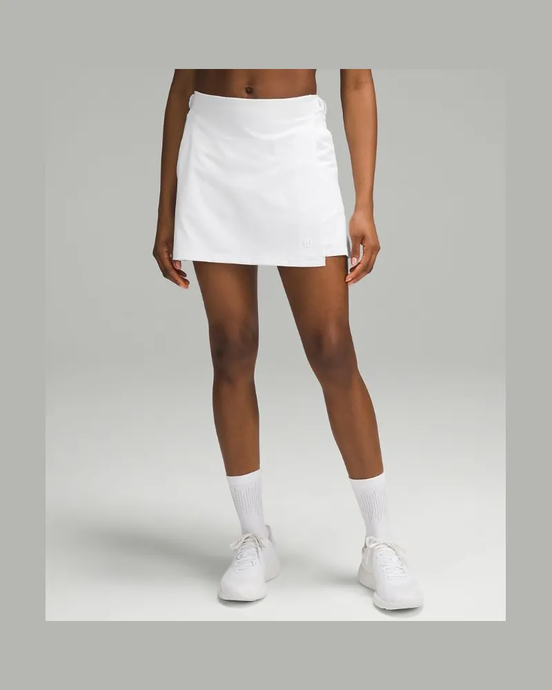 LULULEMON Golf-Wickelrock mit Überschlag vorne und mittelhohem Bund für Frauen – Größe in White White