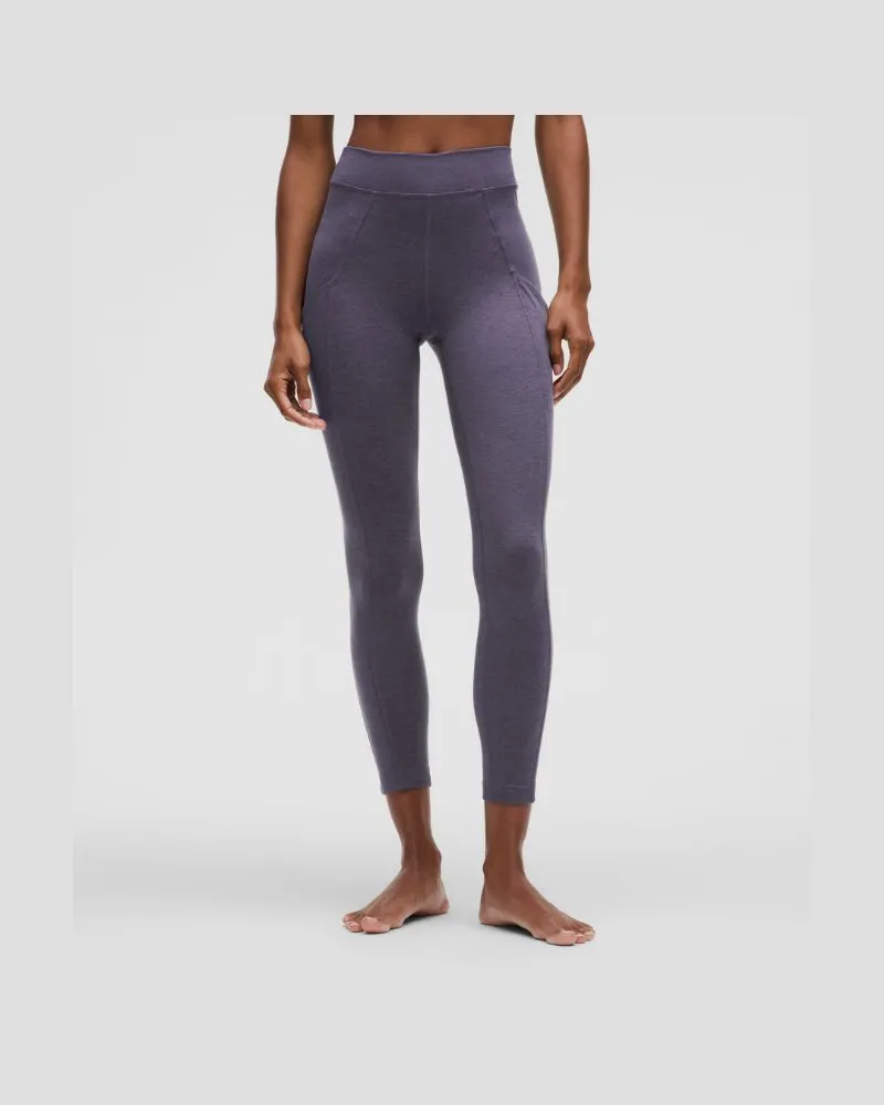 LULULEMON Softy Suedey Leggings mit hohem Bund für Frauen – 64 cm – Größe in Nightfall Nightfall