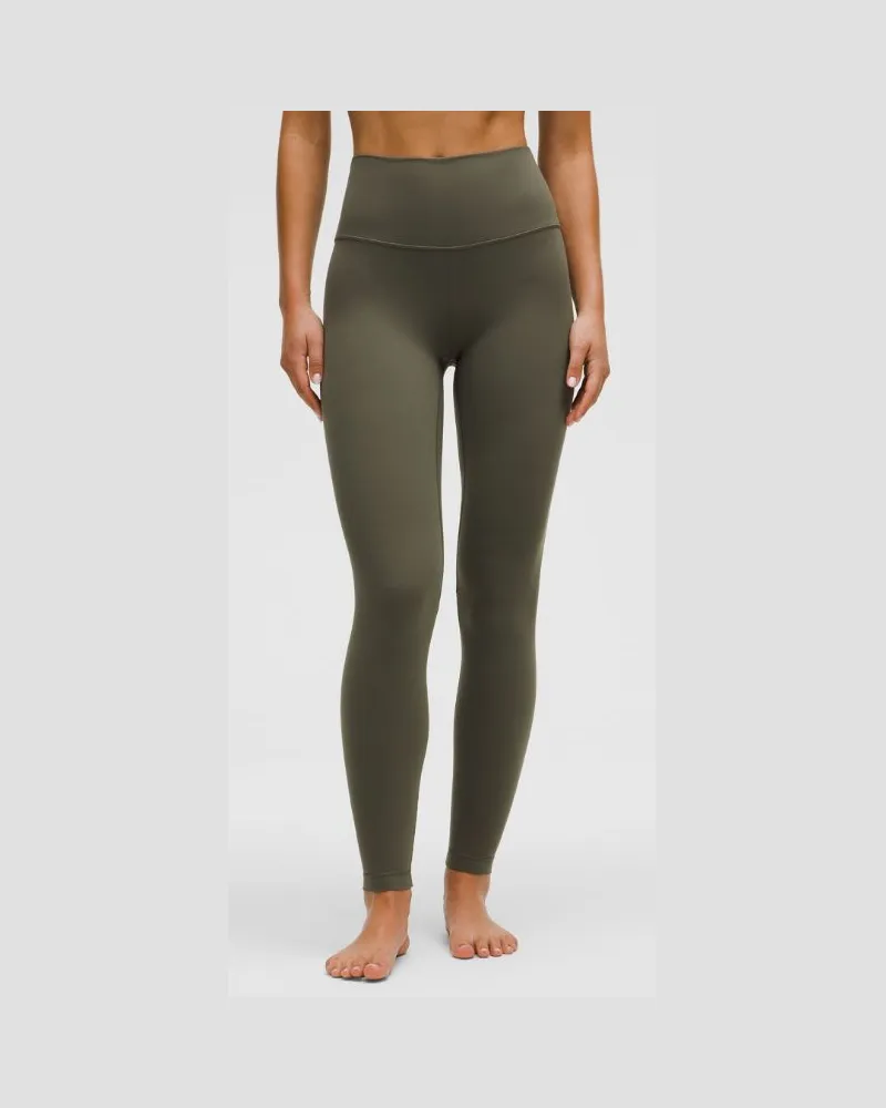 LULULEMON Align Leggings mit hohem Bund für Frauen – 71 cm – Größe in Army Green Army