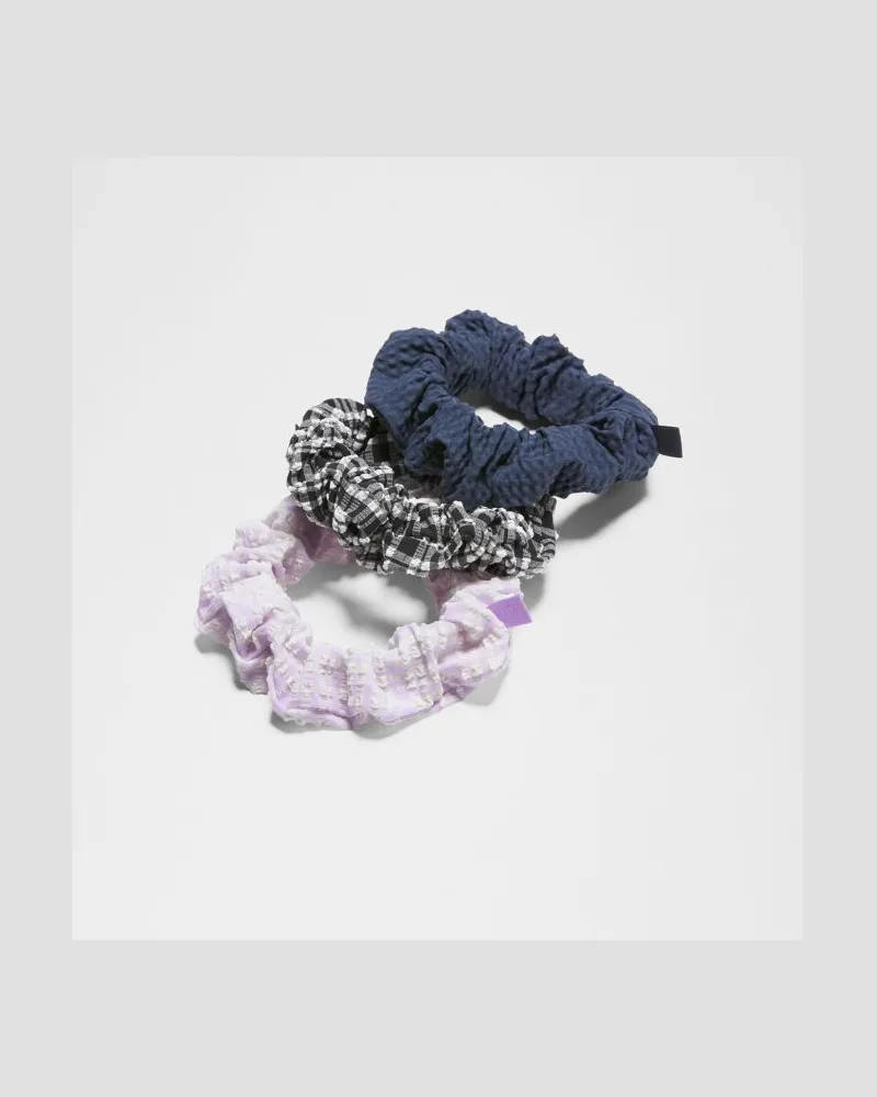 LULULEMON Uplifting Scrunchies 3er-Pack in Lavender Frost/Black/Club Blue Lavender