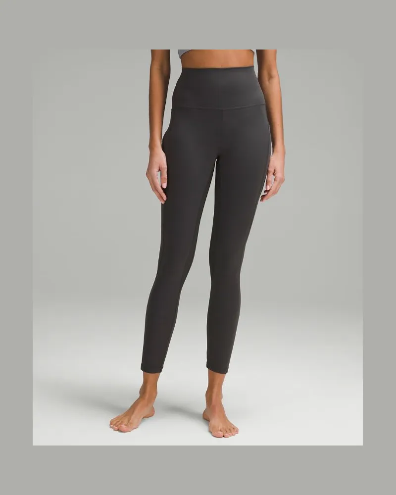 LULULEMON Align Hose mit hohem Bund und Taschen für Frauen – 64 cm – Größe in Graphite Grey Graphite