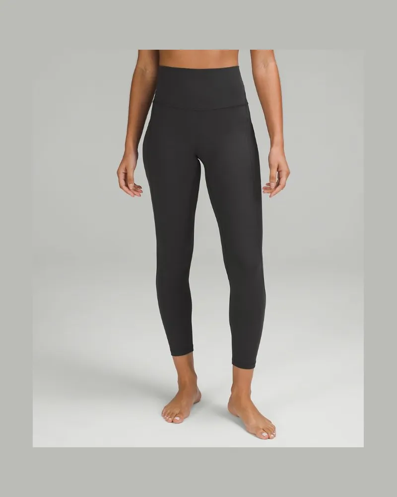 LULULEMON Align Hose mit hohem Bund und Taschen für Frauen – 64 cm – Größe in Graphite Grey Graphite