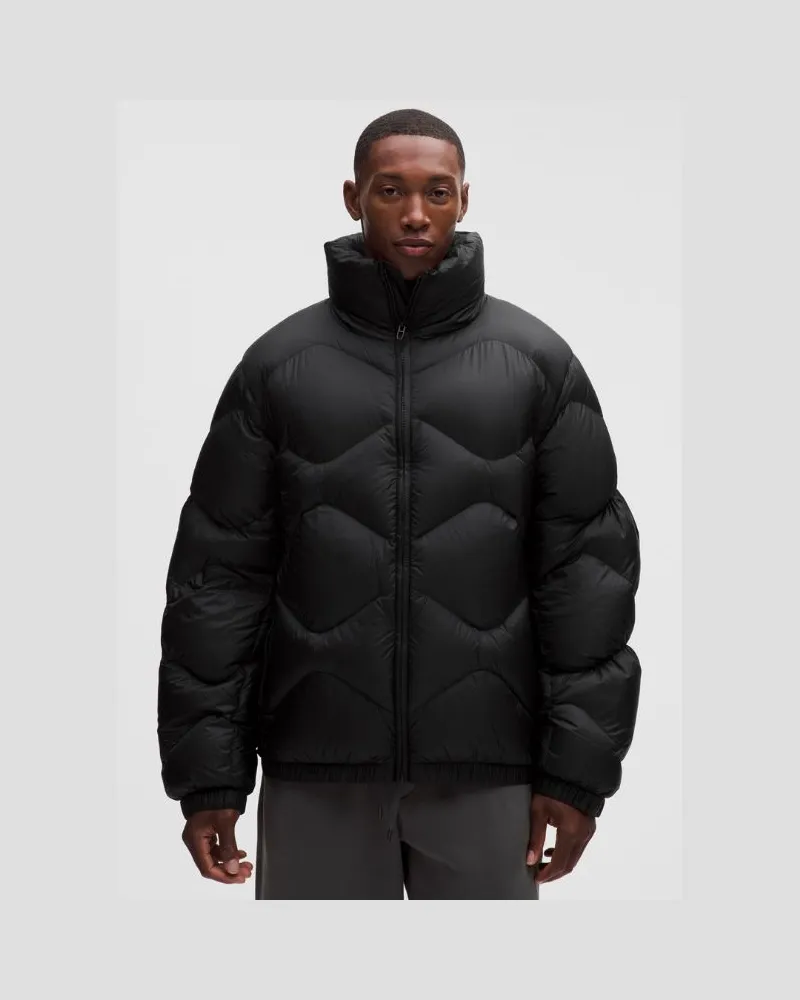LULULEMON e Featherweight-Pufferjacke mit Kragen für Männer – Größe in Schwarz Schwarz